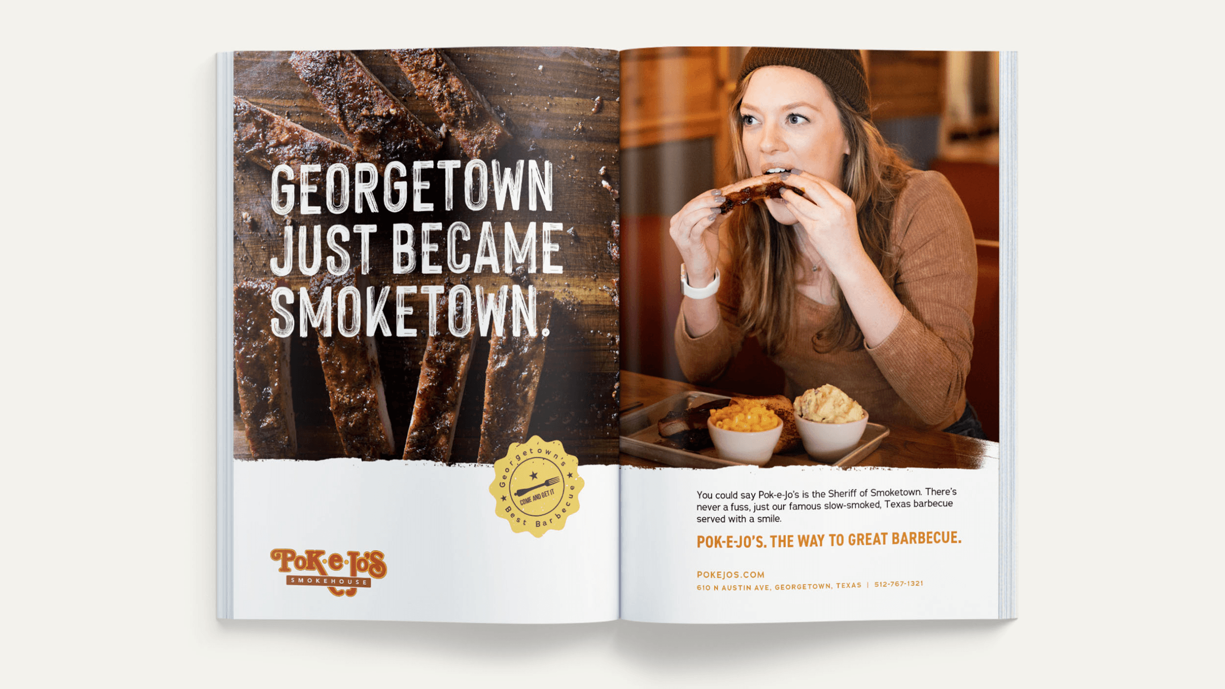 Showcase of Pok-e-jos' menu booklet