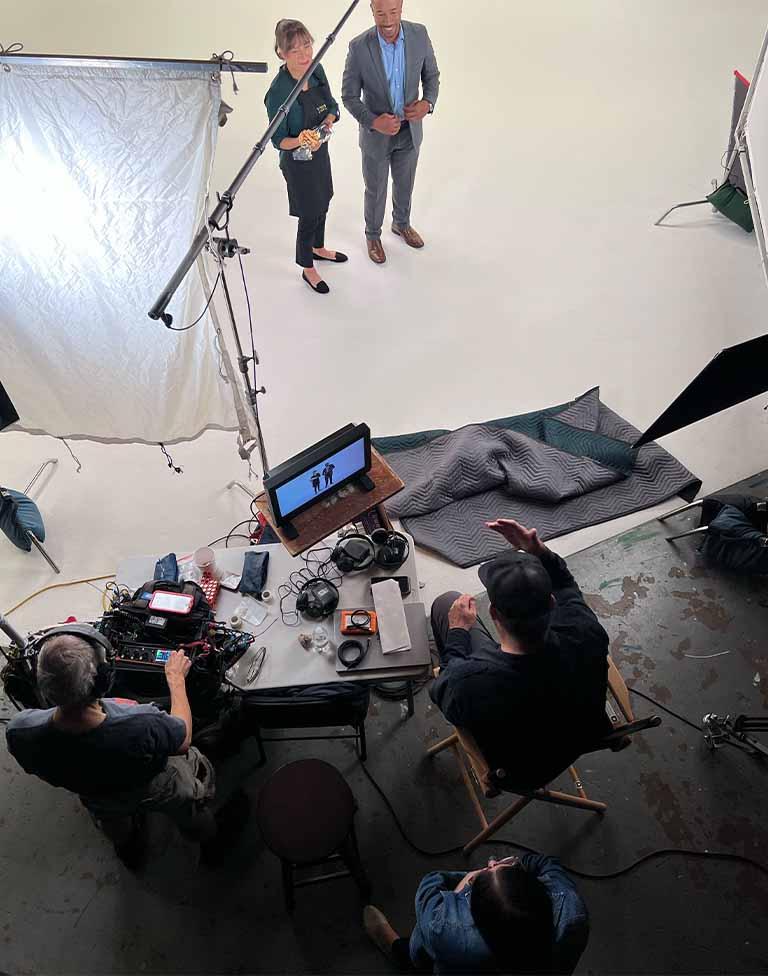 video shoot in studio